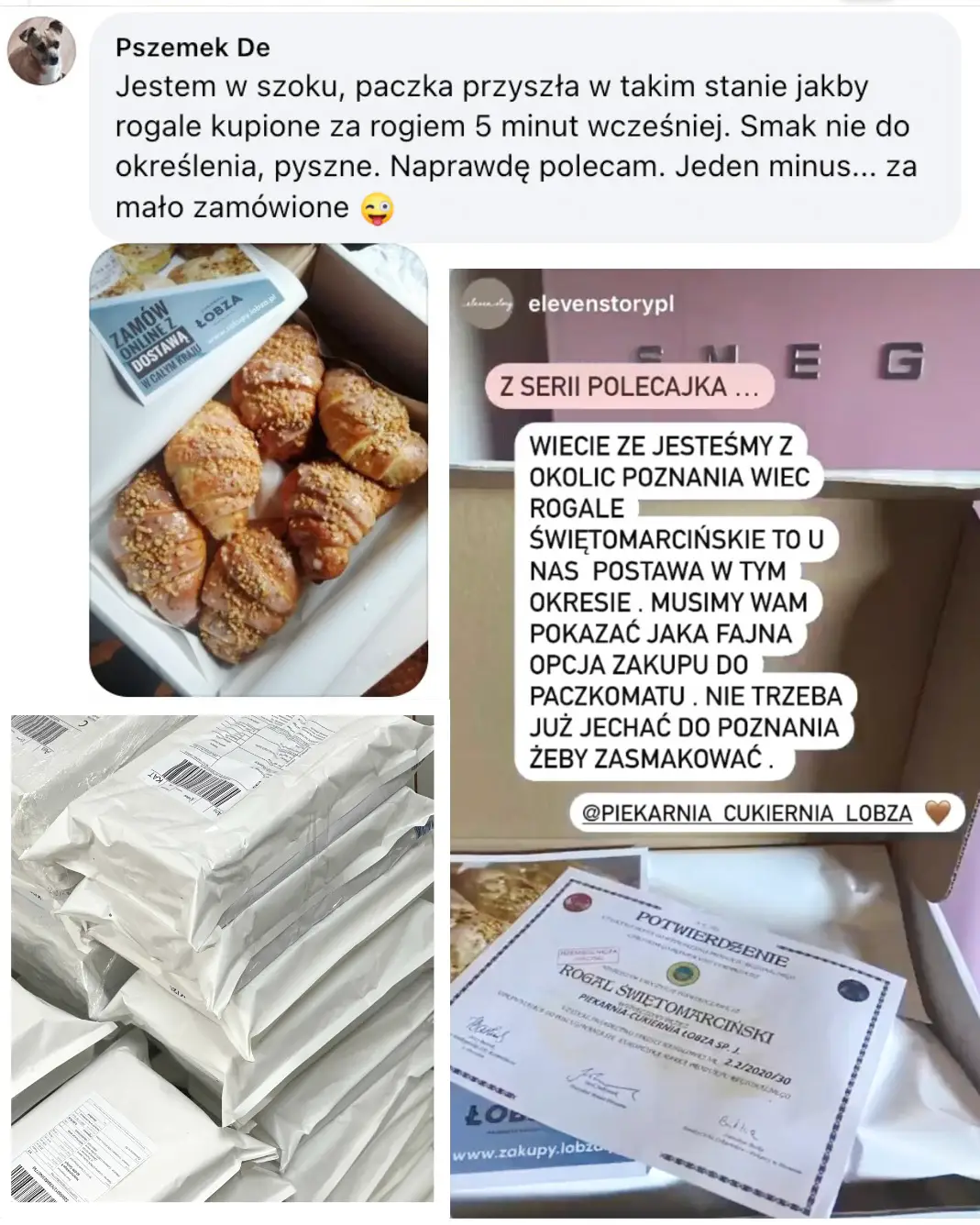 Wysyłka rogali świętomarcińskich